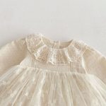 【66-90cm】ロンパース ベビー レース ドールカラー - 画像 (5)