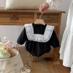 【66-90cm】ロンパース ベビー レース フリル - 画像 (3)