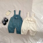 【73-100cm】Tシャツorサロペット ベビー 無地 デニム ボーダー - 画像 (5)