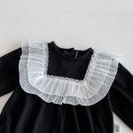 【66-90cm】ロンパース ベビー レース フリル - 画像 (6)