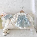 【66-100cm】ロンパースセット ベビー プリンセス風 スウィート - 画像 (5)
