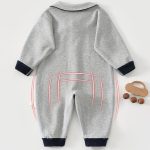 【66-90cm】カバーオール ベビー 折り襟 学院風 - 画像 (5)