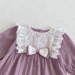 【66-90cm】カバーオール ベビー レース 刺繍 - 画像 (6)