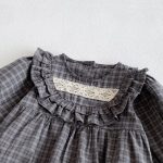 【66-90cm】ロンパース ベビー レトロ チェック - 画像 (5)
