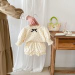【66-100cm】カバーオールorセットアップ ベビー 小花柄 おしゃれ - 画像 (5)