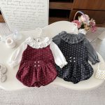 【66-100cm】セットアップ ベビー 花柄キャミ 丸襟 3点セット - 画像 (3)