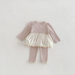【73-110cm】セットアップ ベビー ラウンドネック フリル - 画像 (8)