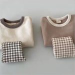 【73-100cm】セットアップ ベビー チェック柄 カジュアル - 画像 (5)