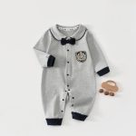【66-90cm】カバーオール ベビー 折り襟 学院風 - 画像 (4)
