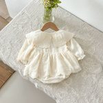 【66-100cm】ロンパース ベビー レース 刺繡 - 画像 (5)