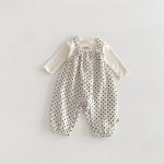 【73-100cm】Tシャツorサロペット ベビー ドット柄 おしゃれ - 画像 (5)