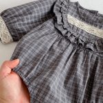 【66-90cm】ロンパース ベビー レトロ チェック - 画像 (7)