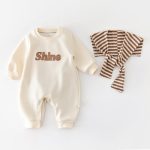 【66-90cm】カバーオール&ケープ ベビー 韓国風 シンプル - 画像 (4)