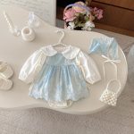 【66-100cm】ロンパースセット ベビー プリンセス風 スウィート - 画像 (7)
