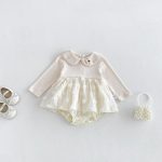【66-90cm】ロンパース ベビー フラワー チュール - 画像 (2)