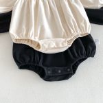 【66-90cm】長袖ロンパース ベビー 可愛い襟 お出かけに - 画像 (15)