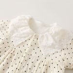 【59-90cm】カバーオール ベビー レース襟 小花柄 ガーゼ - 画像 (8)