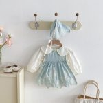 【66-100cm】ロンパースセット ベビー プリンセス風 スウィート - 画像 (9)