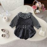 【66-100cm】セットアップ ベビー 花柄キャミ 丸襟 3点セット - 画像 (8)