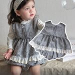 【73-100cm】セットアップ ベビー 小花柄 レース - 画像 (3)