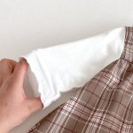 【66-90cm】ロンパース&帽子 ベビー チェック レトロ - 画像 (9)