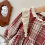 【66-90cm】ロンパース ベビー レッド チェック - 画像 (6)