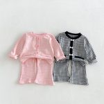 【66-90cm】セットアップ ベビー レトロ チェック - 画像 (3)