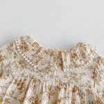 【80-90cm】ロンパース ベビー 丸襟 小花柄 - 画像 (7)