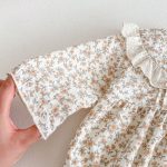 【66-90cm】ロンパース ベビー 韓国風 小花柄 - 画像 (8)