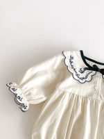 【66-90cm】ロンパース ベビー レトロ 刺繡 可愛い - 画像 (8)