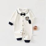 【66-90cm】カバーオール ベビー 折り襟 学院風 - 画像 (3)