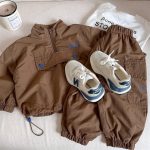 【80-120cm】 2点セット キッズ 男女兼用 ハーフジップ - 画像 (7)