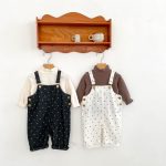 【73-110cm】サロペット ベビー オシャレ デニム ドット - 画像 (11)
