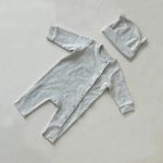 【66-90cm】ロンパース ベビー 韓国風 ナチュラル 無地 - 画像 (5)