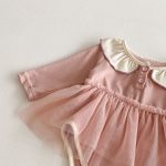 【66-90cm】ロンパースorカバーオール ベビー 前ボタン チュール - 画像 (13)