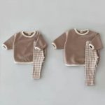 【73-100cm】セットアップ ベビー チェック柄 カジュアル - 画像 (7)