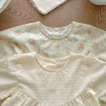 【66-100cm】ロンパース ベビー 長袖 無地or花柄 - 画像 (8)