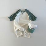 【66-90cm】カバーオール ベビー 配色 3色選べる - 画像 (9)