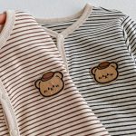 【66-90cm】カバーオール ベビー くま ボーダー - 画像 (13)