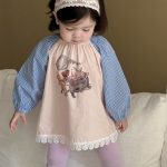 【73-100cm】ブラウス ベビー 長袖 カートゥーン プリント - 画像 (7)