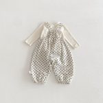 【73-100cm】Tシャツorサロペット ベビー ドット柄 おしゃれ - 画像 (6)
