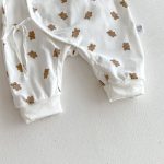 【80-90cm】カバーオール＆スタイ ベビー くま プリント - 画像 (11)
