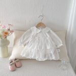 【66-90cm】ロンパースワンピ ベビー チュール レース - 画像 (6)