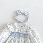 【66-130cm】ロンパースorワンピース ベビー 姉妹服 フラワー柄 - 画像 (20)