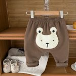 【66-90cm】レギンス ベビー ビッグ クマ かわいい - 画像 (7)