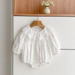 【66-130cm】ロンパースorワンピース 女の子 姉妹服 フリル襟 - 画像 (8)