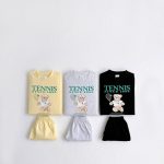 【80-130cm】セットアップ キッズ ベア かわいい