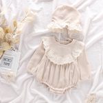 【66-90cm】ロンパース ベビー レース縁 かわいい - 画像 (7)