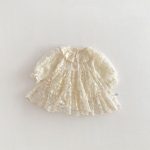 【66-90cm】ロンパース ベビー フラワー 刺繍 レース - 画像 (7)