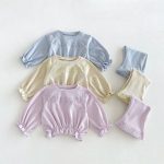 【80-130cm】セットアップ 女の子 ニット フリル スウィート - 画像 (4)